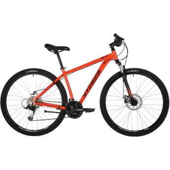 Горный велосипед STINGER ELEMENT EVO MS 29" оранжевый с рамой 22" 29AHD.ELEMEVO.22OR10